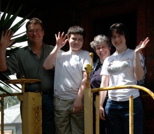 2007 John Paul Katy Jessica in WP668 caboose