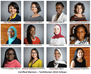 12 Certified Mentors TechWomen 2016 Fellows