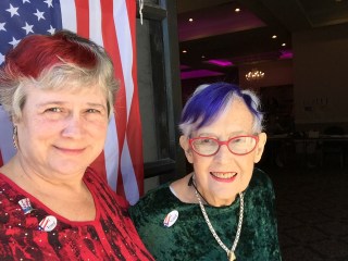 Eleanor and Katy Dickinson, Election Day, Nov 2016