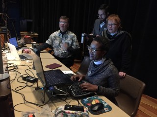 John Plocher, Clay Whittington, Rev. Stephenie Cooper, Canon Stephanie Spellers, Salinas, 7 Jan 2017