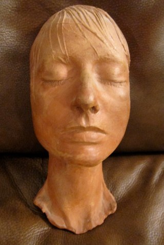 Eleanor Creekmore Dickinson ceramic life mask by Ruth Asawa