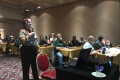 Katy Dickinson telling Story of WP668 - Western Pacific Railroad Historical Convention, May 2017 IMG_0995