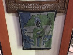 Sierra Leone woman batik, July 2017