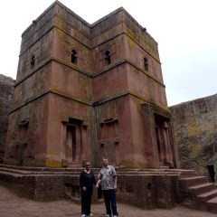 Katy Dickinson and John Plocher 2014 Church of St. George Lalibela Ethiopia