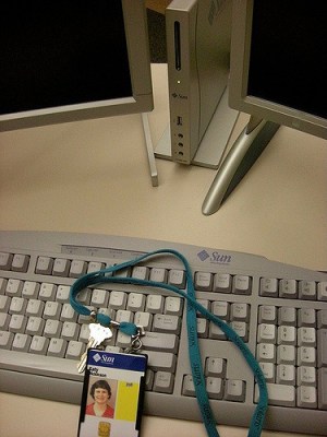 Katy Dickinson Sun Microsystems badge 398 in 2010