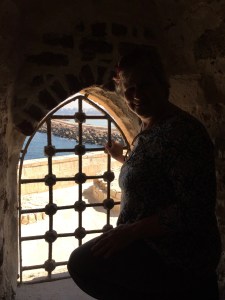 Katy Dickinson at the Citadel, Alexandria Egypt Feb 2018