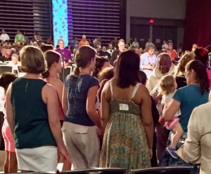 Presiding Bishop Michael Curry with kids at GC79 worship, 5 July 2018, Austin TX