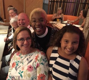 Bishop Mary Gray-Reeves, Canon Stephanie Spellers, and El Camino Real Delegation GC79 on 6 July 2018