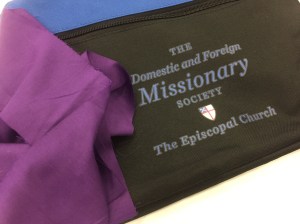 Purple scarf to support Women Bishops at General Convention GC79 on 9 July 2018