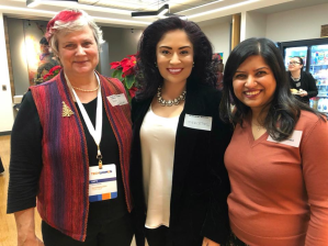 Katy Dickinson, Mercedes Soria, Fatema Kothari, TechWomen October 2017