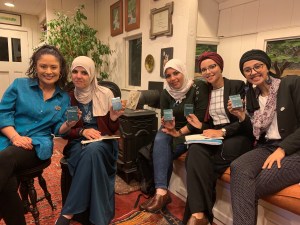 TechWomen Team Algeria in WP668 Caboose 8 Oct 2019