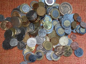 International coins, picture by Katy Dickinson, October 2019