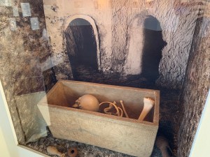 Ossuary or Bone Box, Bade Museum, Pacific School of Religion, Berkeley, Dec 2019