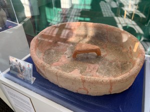 Stone Foot Bath, Bade Museum, Pacific School of Religion, Berkeley, Dec 2019