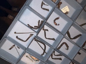 Bronze clasps at Bade Museum, Pacific School of Religion, Berkeley, Nov 2019