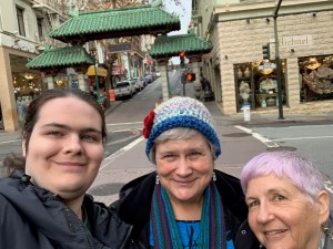 Paul Katy Sally at Chinatown Christmas 2019