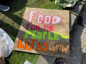 The Village tiny house building, Oakland, 18 Jan 2020