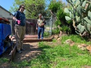 Katy DIckinson San Jose backyard April 2020