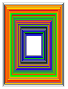 Paul D Goodman 2007 computer drawing of boxes