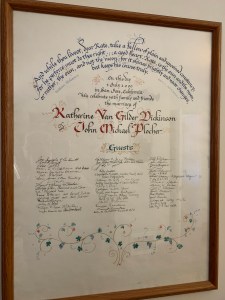 2000 Katy John wedding ketubah