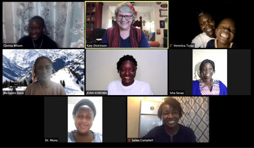 TechWomen Sierra Leone team, 2 Nov 2020