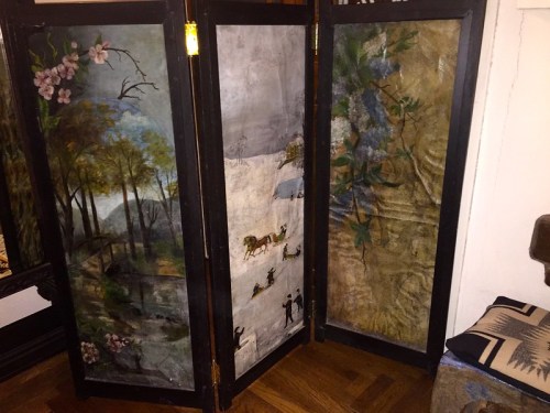 Marie Esperandieu, antique painted screen of Knoxville, TN, 2009