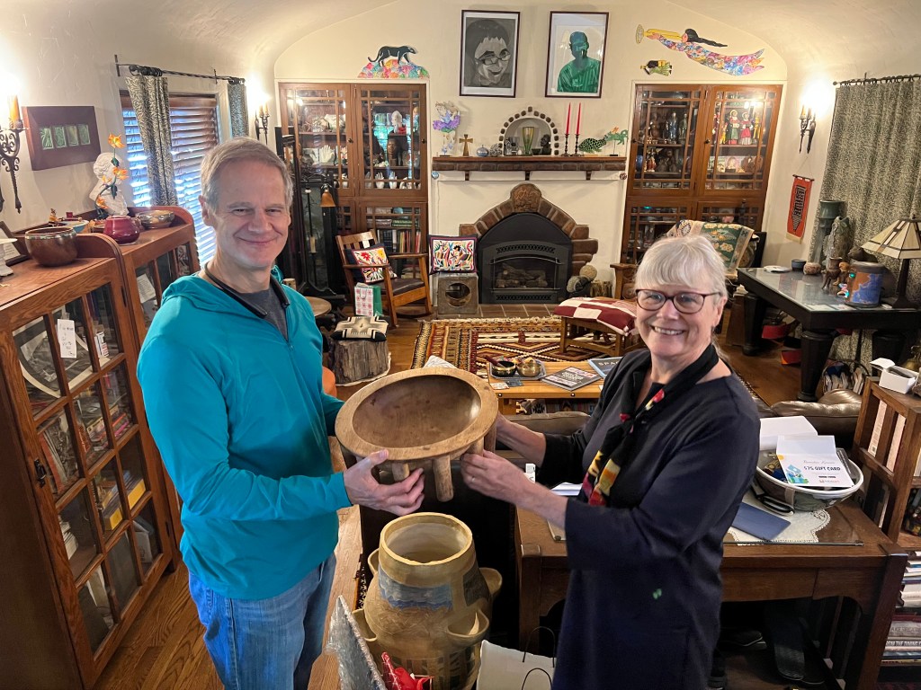 Transferring Solomon Islands Headhunter's bowl, 1 May 2022