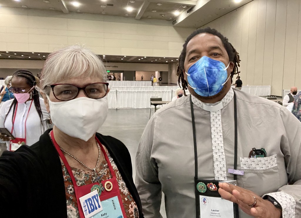 Chaplain Rev. Lester Mackenzie, Katy Dickinson, General Convention, 10 July 2022