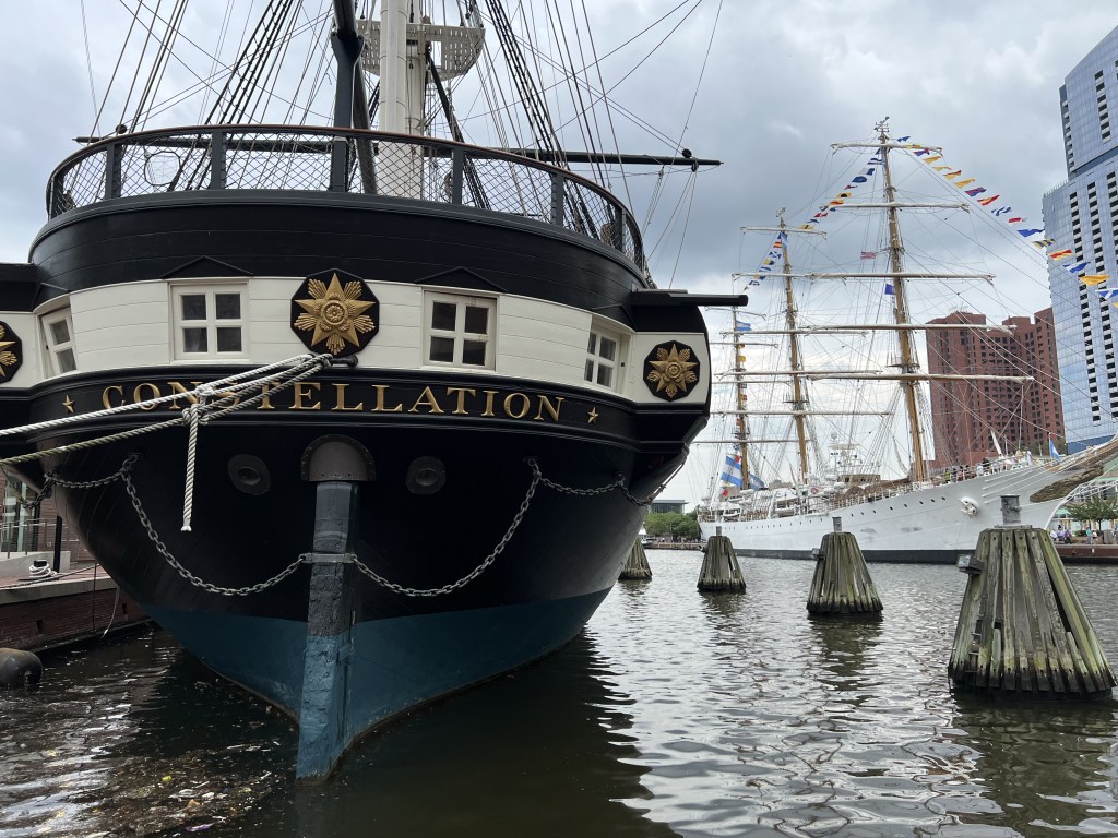 Constellation ship, Inner Harbor Baltimore, 9 July 2022