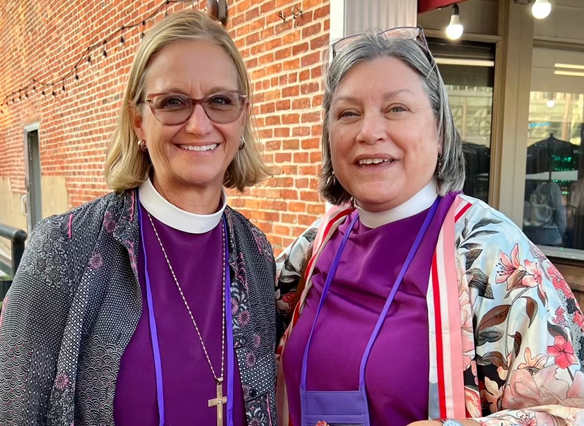 Episcopal Bishops Mary Gray-Reeves, and Lucinda Ashby, General Convention, 10 July 2022