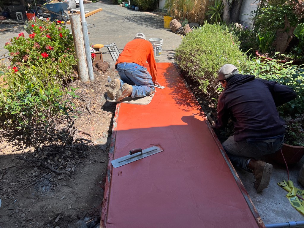 Smoothing new ramp, July 2022