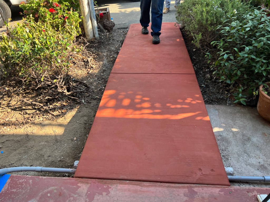 New ramp walkway, July 2022