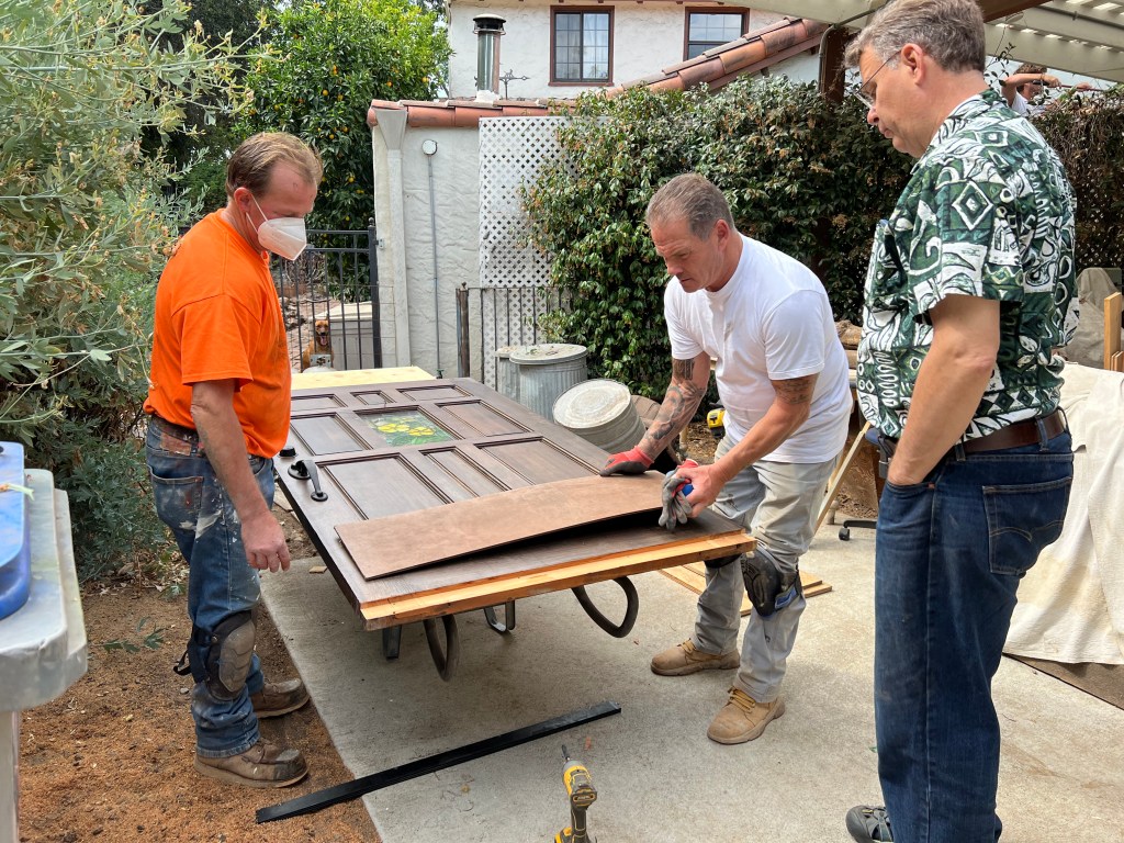 Fixing front door, July 2022