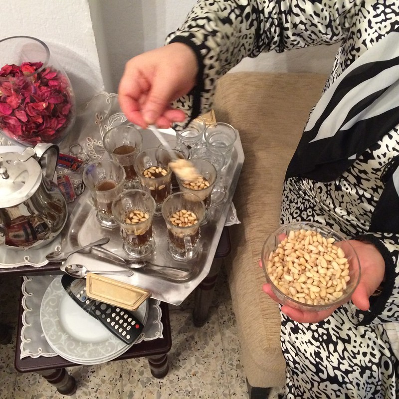 Pine nut tea, TechWomen, Tunis, Tunisia Delegation 2015