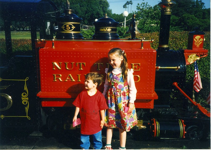 Jessica and Paul, Nut Tree Railroad, 1995