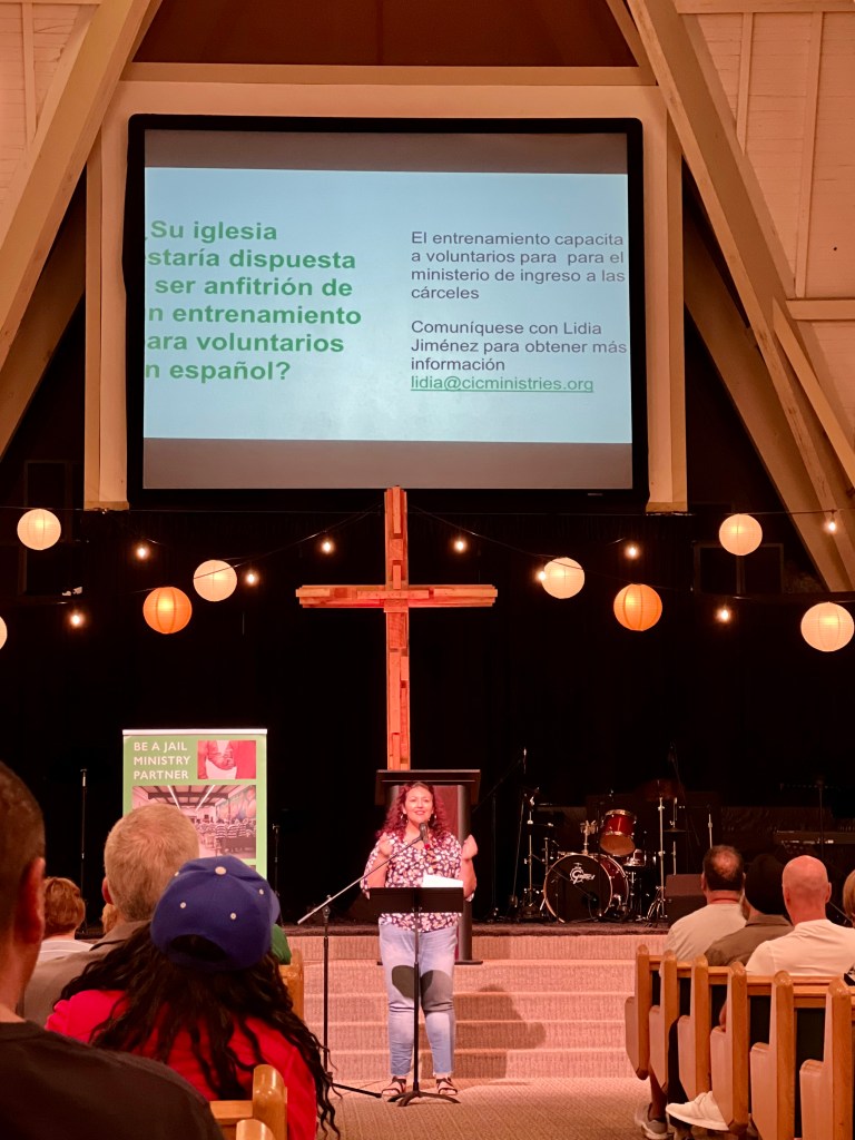 Lidia Jimenez, Correctional Institutions Chaplaincy, 10 Sep 2022 training, Crosswalk Community Church