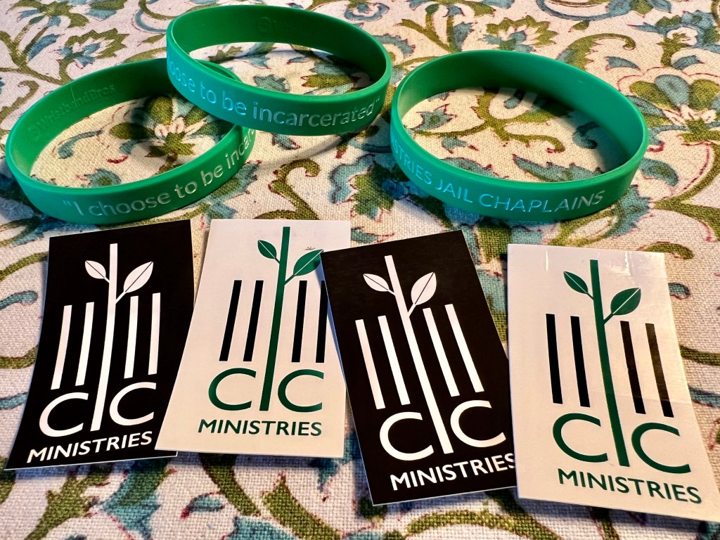 CIC stickers and bracelets, Correctional Institutions Chaplaincy, 10 Sep 2022 training
